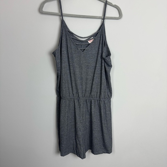 MOSSIMO | Dark Gray Sleeveless Romper Jumper Shorts Women’s Size Large - Picture 1 of 8
